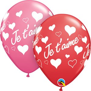 B.11'' JE T'AIME COEURS P / 50