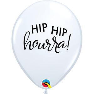 B.11'' HIP HIP HOURRA ! BLANC P / 50