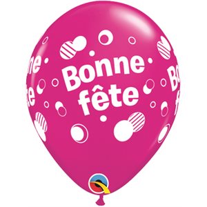 11'' B. BONNE FETE POIS & PICOTS P / 50