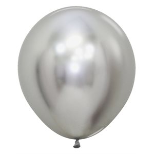 18'' Rond Argent Reflex (25 pièces)