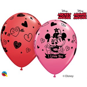 B.11'' MICKEY & MINNIE I LOVE YOU P / 25