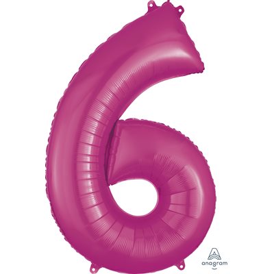 34''M.NUMBER 6 PINK