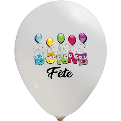 B.12'' BONNF FETE PLEINE COULEUR 2 COTÉS P / 2