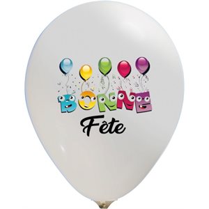 B.12'' BONNF FETE PLEINE COULEUR 2 COTÉS P / 2