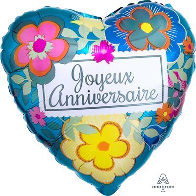 M.18" JOYEUX ANNIVERSAIRE FLORAL