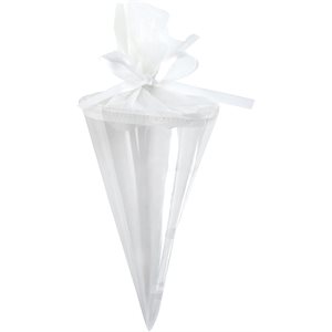 Cornet neutre Transparent Ø 5 x 10 cm Sachet de 6 pièces