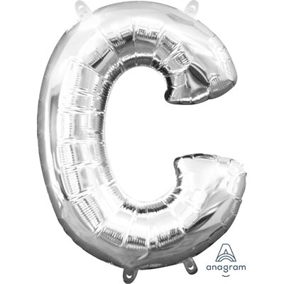 16''M. LETTER C SILVER