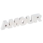 Lettres Amour Blanc 12 x 1 x 2.5 cm Sachet d'1 pièce