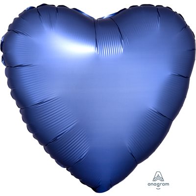 M.18'' COEUR AZURE SATIN