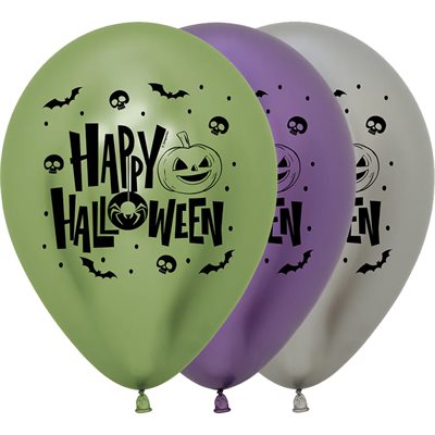 "11"" Happy Halloween Reflex Assortment (50pcs) "