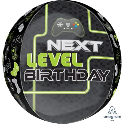 15'' M.LEVEL UP BIRTHDAY ORBZ