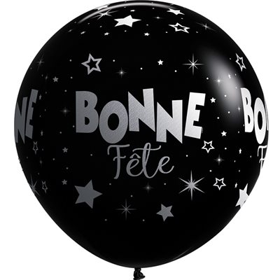 "36"" Bonne Fête Fantasy Noir (2pcs) "