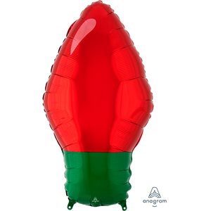 22'' M.RED CHRISTMAS LIGHT BULB