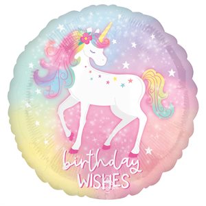 M.18'' LICORNE BIRTHDAY WISHES