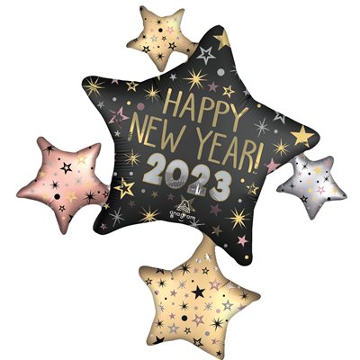 32'' M.HAPPY NEW YEAR 2023 SATIN H / S