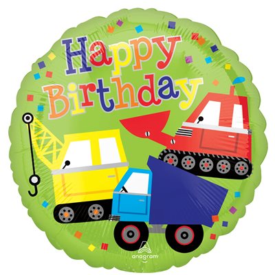 M.18'' HAPPY BIRTHDAY TRUCKS