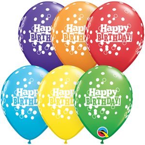 B.5'' HAPPY BIRTHDAY BRIGHT RAINBOW P / 100