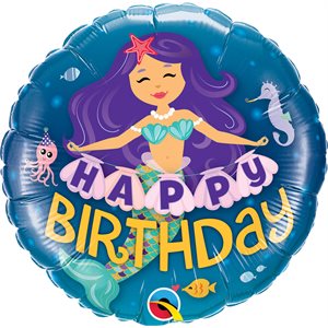 18'' M. HAPPY BIRTHDAY MERMAID