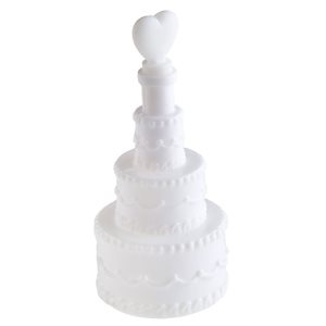 Bulle à savon gâteau de mariage Blanc 3 x 7.5 cm Sachet de 4