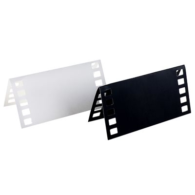 Marque-place Cinéma Blanc 7 x 3.6 cm Sachet de 10 pièces