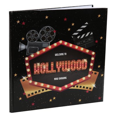 Livre d'or Hollywood Multicolore 24 x 24 cm Sachet d'1 pièce