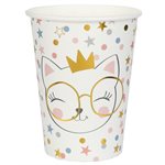 Gobelet Kitty party Multicolore Ø 7.5 x 9 cm  /  27cl Sachet d