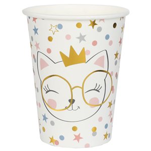 Gobelet Kitty party Multicolore Ø 7.5 x 9 cm / 27cl Sachet d