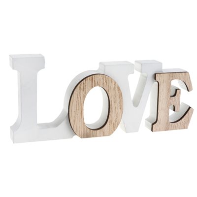 Lettres Love Naturel 14 x 1.2 x 6 cm La pièce