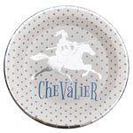 Assiette Chevalier Argent Ø 22.5 cm Sachet de 10 pièces