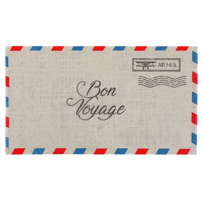 Serviette Bon voyage Multicolore 40 x 33 cm Sachet de 20 piè