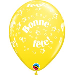 B.11'' BONNE FETE ÉTOILES YELLOW P / 50