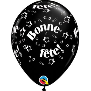 B.11'' BONNE FETE ÉTOILES BLACK P / 50