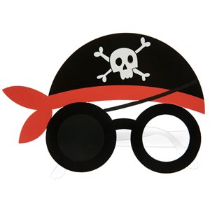 Lunettes Pirate Multicolore 18 x 12 cm Sachet d'1 pièce