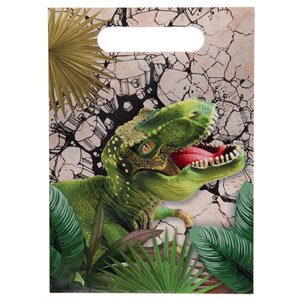 Sac Dinosaure Multicolore 16.5 x 23 cm Sachet de 10 pièces