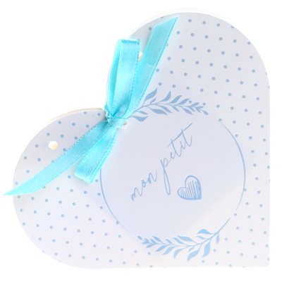 Boîte Baptême nacré Ciel 10 x 3 x 9 cm Sachet de 6 pièces