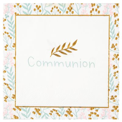 Serviette Communion Multicolore 16.5 x 16.5 cm Sachet de 20