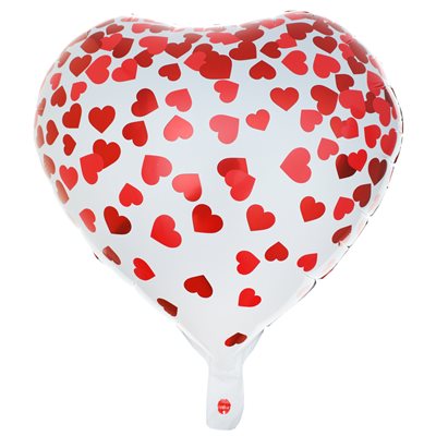 Ballon Alu Petit Coeur Rouge 