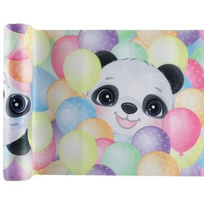 Chemin de table Panda Rouleau de 5 mètres