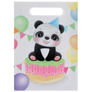 Sac Panda Multicolore 16.5 x 23 cm Sachet de 10 pièces