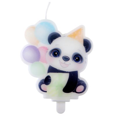 Bougie Panda Multicolore 6.4 x 7.5 cm La pièce