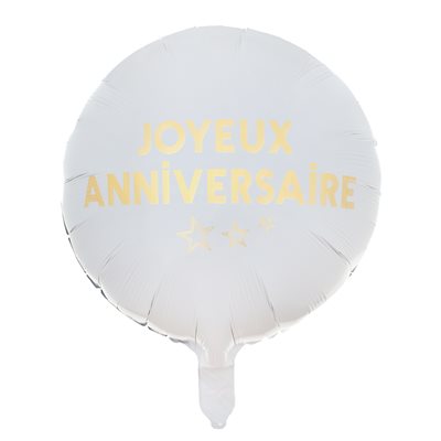 Ballon Alu Star d'un jour Or Ø 45 cm. Hélium 0.015 m3 Pochet