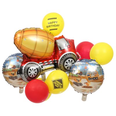 Kit ballons En chantier Multicolore Pochette de 10 pièces ø