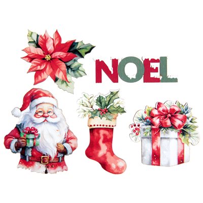 Déco à parsemer Père Noël Sachet de 10 pièces