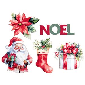 Déco à parsemer Père Noël Sachet de 10 pièces