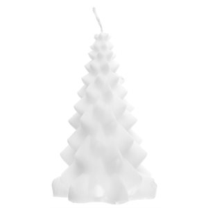 Grande bougie sapin Blanc Ø 9 x 15.5 cm La pièce