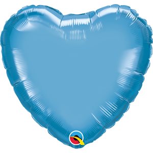 18'' M.CHROME BLUE HEART