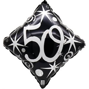 "18"" 50 Elegant Sparkles and Swirls Balloon Airise"