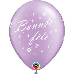 B.11'' BONNE FETE LILAS PERLÉ P / 50