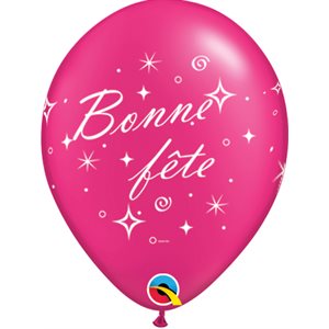 11''B.PEARL MAGENTA BONNE FETE P / 50