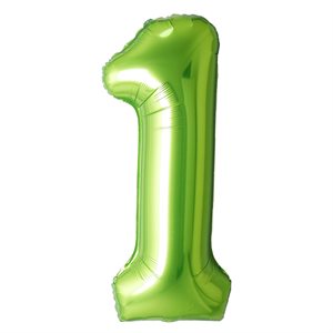 "34"" Green Number 1 Balloon"